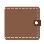 折り畳み財布の無料イラスト素材