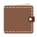 折り畳み財布の無料イラスト素材