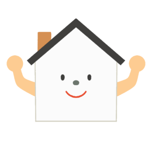 家のキャラクターの無料イラスト素材