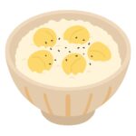 栗の炊き込みご飯の無料イラスト素材