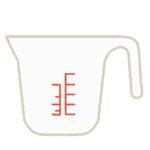 計量カップの無料イラスト素材（料理・レシピ・調理器具・キッチン用品）