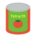 トマトの缶詰の無料イラスト素材