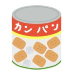 カンパンの缶詰の無料イラスト素材