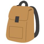 リュックサックの無料イラスト素材