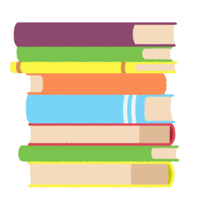 Stack of Books (Reading, Study, Library, Autumn Clipart, PNG)