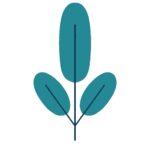 北欧風のおしゃれな木の無料イラスト素材(北欧デザイン・自然・植物)