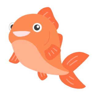 魚のキャラクターの無料イラスト素材(海の生き物・可愛い・アイコン)