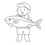 clip art(fishing/outdoor/monochrome) free