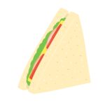 free ham, cheese and tomato sandwich clip art(cooking/bread/lunch)
