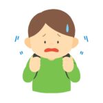学校に行きたくない男の子の無料イラスト素材(学校・子ども・感情)