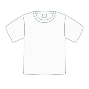 半袖の下着・Tシャツの無料イラスト素材(ファッション・衣類・インナー)