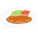 ポークソテーの無料イラスト素材(料理・洋食・肉)