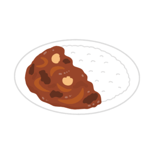 ハヤシライスの無料イラスト素材(料理・洋食・ご飯)