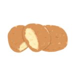 free croquette clip art(cooking/fried food)