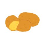 free pumpkin croquette clip art(cooking/fried food)