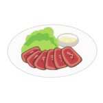 ローストビーフの無料イラスト素材(料理・洋食・肉)