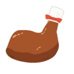 free roast chicken clip art(cooking/food/meat)