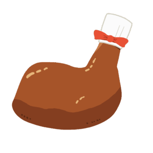 free roast chicken clip art(cooking/food/meat)