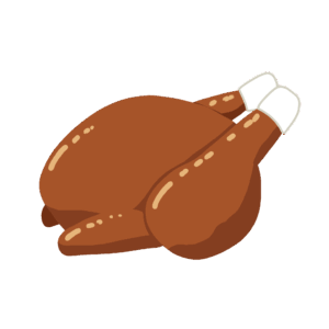 free whole roast chicken clip art(cooking/Christmas party)