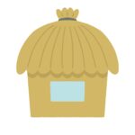 clip art of straw house(building/house/residence)