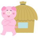 clip art of straw house of three little pigs(home)