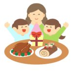 clip art of christmas party（event/winter/family and friends)
