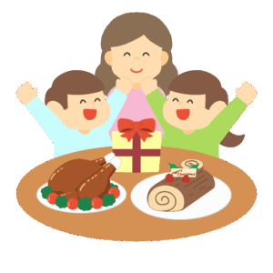 clip art of christmas party(event/winter/family and friends)