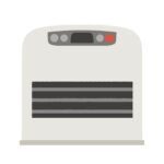 ガスファンヒーターの無料イラスト素材