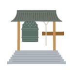 鐘撞堂（鐘つき堂）の無料イラスト素材