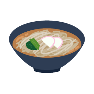 かけそばの無料イラスト素材