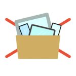 電子機器禁止の無料イラスト素材
