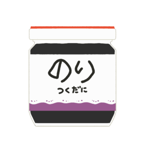 海苔の佃煮の無料イラスト素材