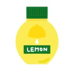 レモン汁の容器の無料イラスト素材