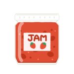イチゴジャムの無料イラスト素材