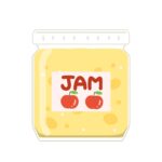 リンゴジャムの無料イラスト素材