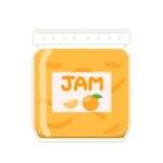 マーマレードジャムの無料イラスト素材