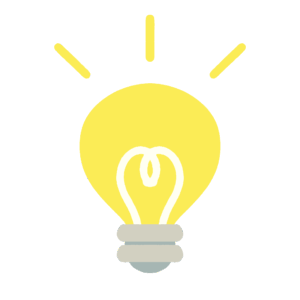 光る電球の無料イラスト素材