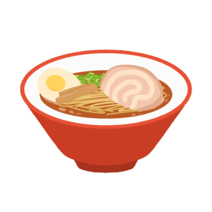 醤油ラーメンの無料イラスト素材