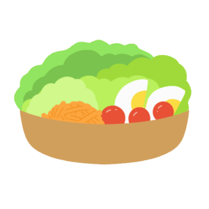 サラダの無料イラスト素材