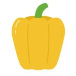 黄色のパプリカの無料イラスト素材