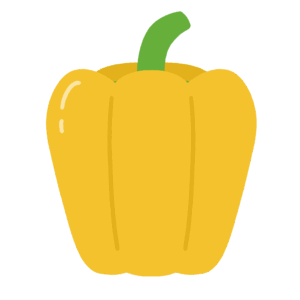 黄色のパプリカの無料イラスト素材