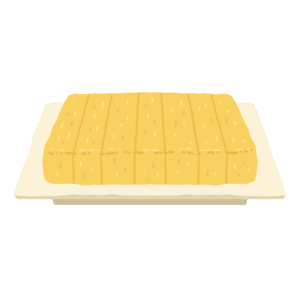 卵焼きの無料イラスト素材
