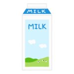 牛乳パックの無料イラスト素材