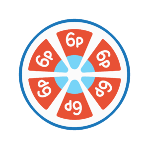 6Pチーズ（ロックチーズ）の無料イラスト素材