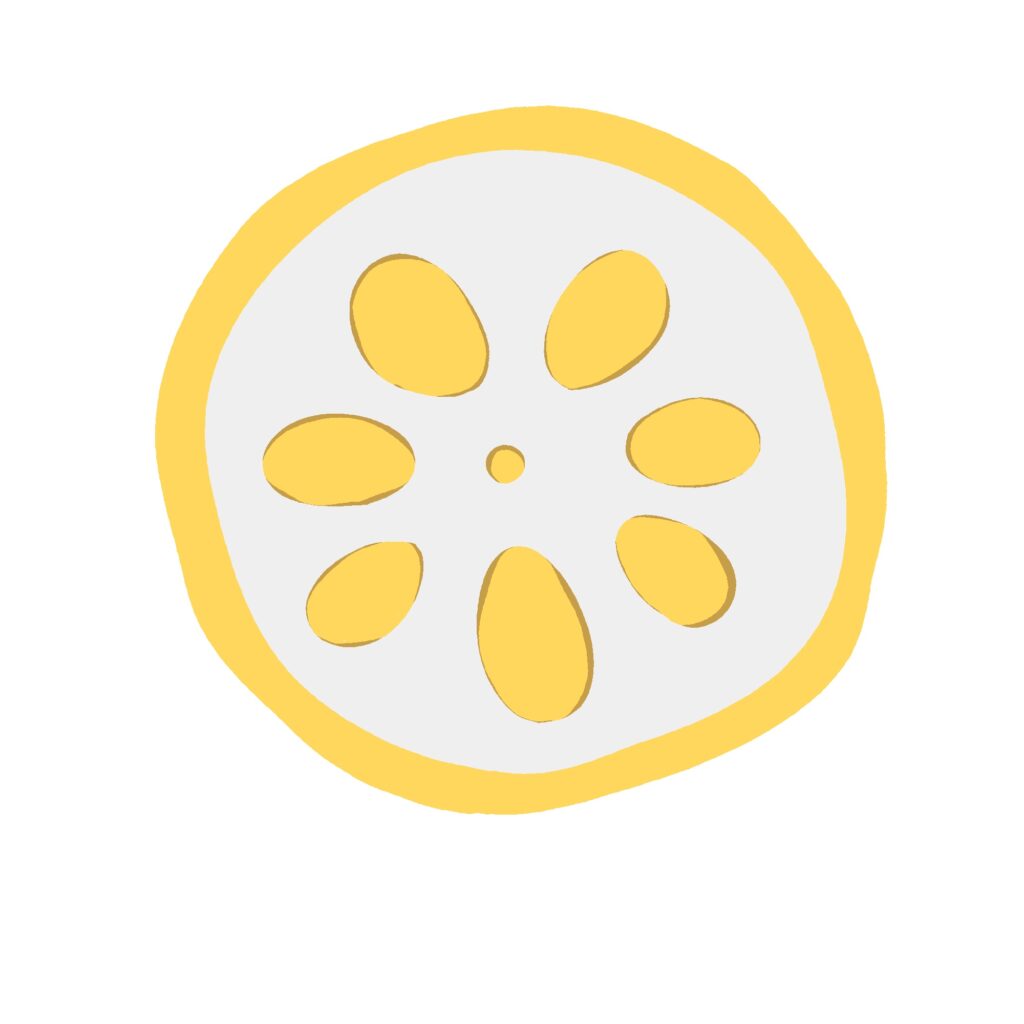 free spicy lotus root clipart