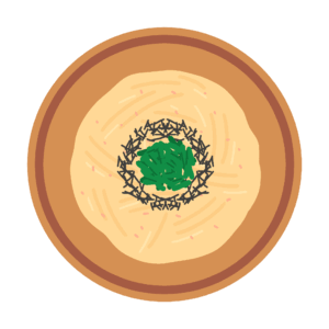clip art of spaghetti with cod roe- free