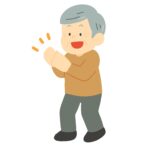 clip art of an old man clapping hands-illpop.com