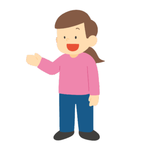 案内をする女性の無料イラスト素材