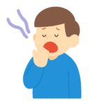 あくびをする男性の無料イラスト素材