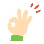 OKサインのイラスト